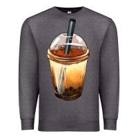 Charcoal Heather Bobba cup Premium Sweatshirt - FaDigitalArtStudio