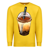 Lemon Bobba cup Premium Sweatshirt - FaDigitalArtStudio