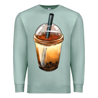 Seafoam Bobba cup Premium Sweatshirt - FaDigitalArtStudio