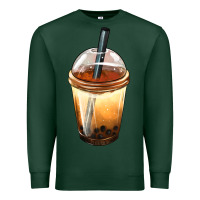 Sports Green Bobba cup Premium Sweatshirt - FaDigitalArtStudio