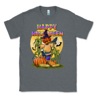 Charcoal Heather happy halloween Classic Tee - LillyAllenDesigns