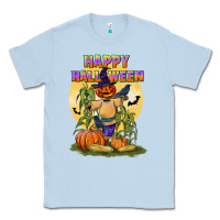 Dusty Blue happy halloween Classic Tee - LillyAllenDesigns