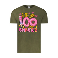 Vintage Olive little miss 100 days smarter Vintage Tee - Artiststas