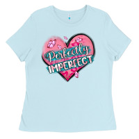 Baby Blue perfectly imperfect Ladies Tee - MaliasSmallBusiness