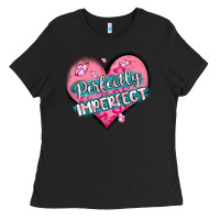 Black perfectly imperfect Ladies Tee - MaliasSmallBusiness