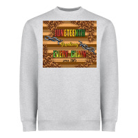 Heather Grey juneteenth breaking every chain since 1865 Heavyweight Sweatshirt - TumblerDesignByShophia