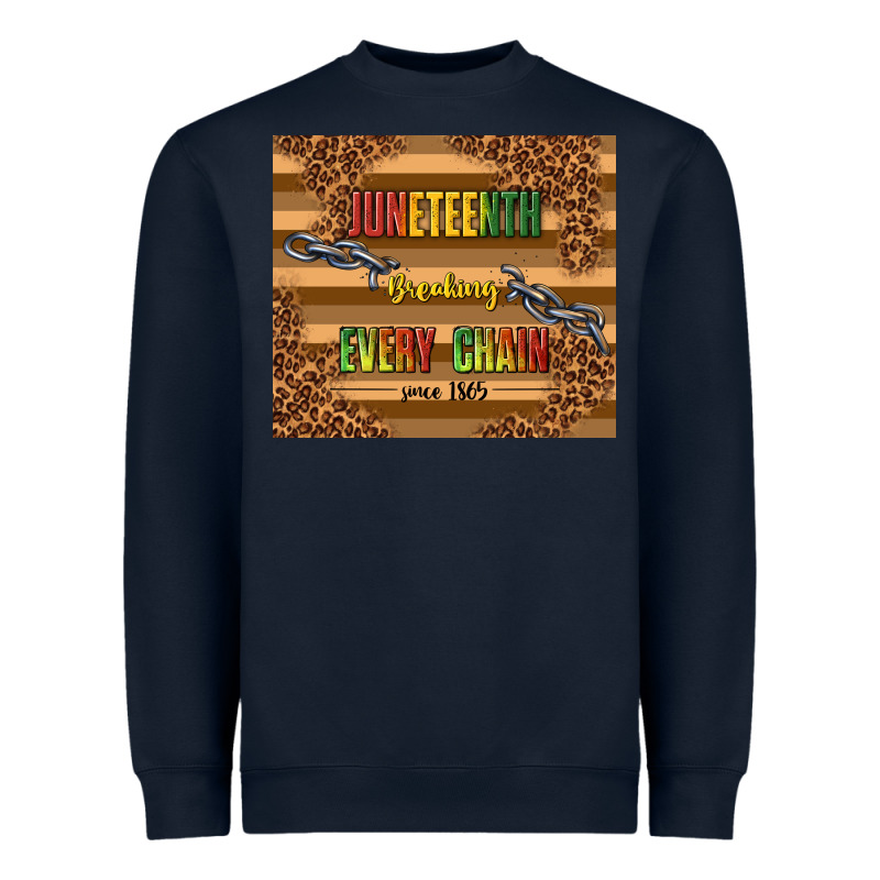 Juneteenth Breaking Every Chain Since 1865 Heavyweight Sweatshirt by TumblerDesignByShophia | Teevron