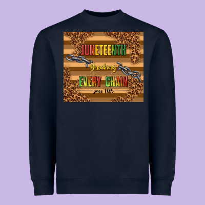 Juneteenth Breaking Every Chain Since 1865 Heavyweight Sweatshirt Designed By Tumblerdesignbyshophia