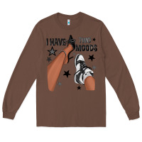 Chestnut I Have Two Moods Black Sneakers Afro Girl Long Sleeve Tee - texasbilliewilder
