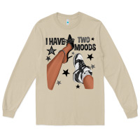 Mushroom I Have Two Moods Black Sneakers Afro Girl Long Sleeve Tee - texasbilliewilder