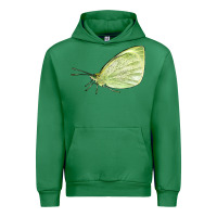 Emerald Cabbage White Butterfly Urban Hoodie - LillyAllenDesigns
