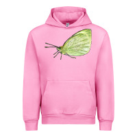 Fuchsia Pink Cabbage White Butterfly Urban Hoodie - LillyAllenDesigns