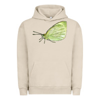 Pigment French Oak Cabbage White Butterfly Urban Hoodie - LillyAllenDesigns