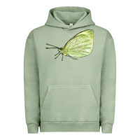 Pigment Oil Green Cabbage White Butterfly Urban Hoodie - LillyAllenDesigns