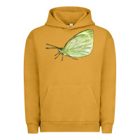 Pigment Peanut Butter Cabbage White Butterfly Urban Hoodie - LillyAllenDesigns