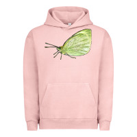 Pigment Salmon Cabbage White Butterfly Urban Hoodie - LillyAllenDesigns