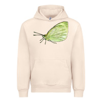 Sandshell Cabbage White Butterfly Urban Hoodie - LillyAllenDesigns