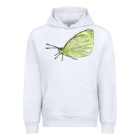 White Cabbage White Butterfly Urban Hoodie - LillyAllenDesigns