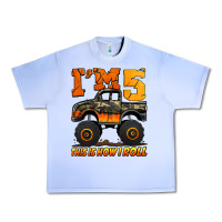 Grape Ice i'm five this is how i roll monster truck birthday Urban Heavy Tee - Jasminsmagicworld