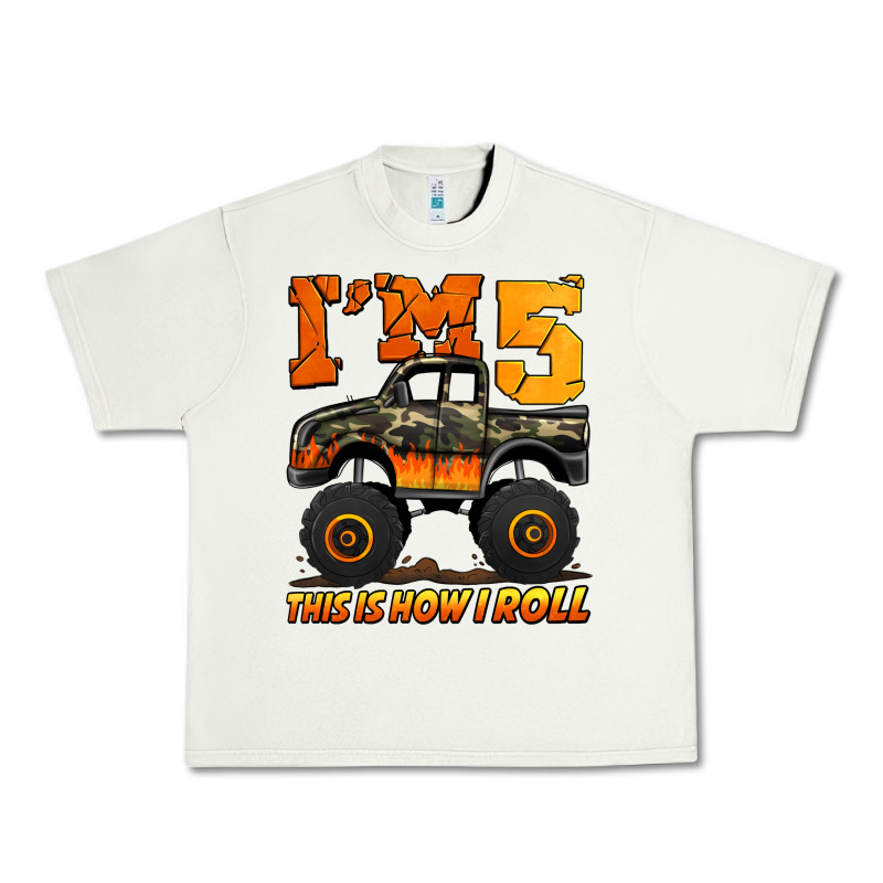 I'm Five This Is How I Roll Monster Truck Birthday Urban Heavy Tee by Jasminsmagicworld | Teevron