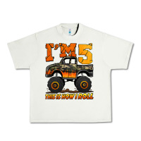 Pistachio i'm five this is how i roll monster truck birthday Urban Heavy Tee - Jasminsmagicworld