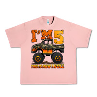 Salmon i'm five this is how i roll monster truck birthday Urban Heavy Tee - Jasminsmagicworld