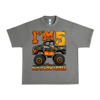 Tornado i'm five this is how i roll monster truck birthday Urban Heavy Tee - Jasminsmagicworld