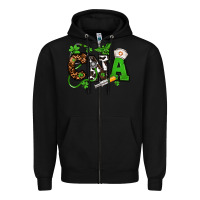Black St. Patrick's Day CNA Zipper Hoodie - OliviaCreatesArt