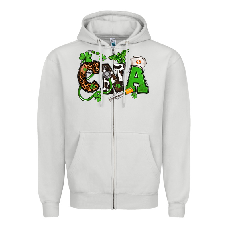 St. Patrick's Day Cna Zipper Hoodie by OliviaCreatesArt | Teevron