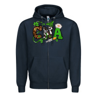 Navy St. Patrick's Day CNA Zipper Hoodie - OliviaCreatesArt