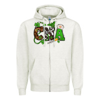 Oatmeal Heather St. Patrick's Day CNA Zipper Hoodie - OliviaCreatesArt