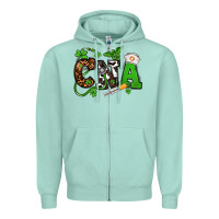 Seafoam St. Patrick's Day CNA Zipper Hoodie - OliviaCreatesArt