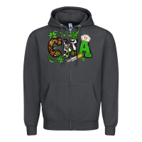 Smoke St. Patrick's Day CNA Zipper Hoodie - OliviaCreatesArt