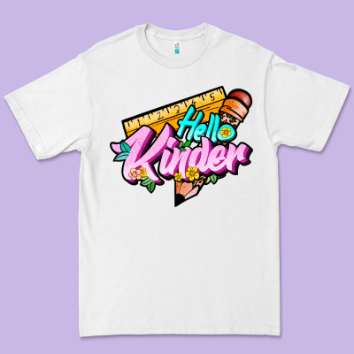 Hello Kinder Premium Tee Designed By Jahusdesignshop
