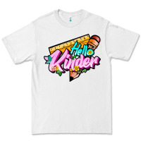 White hello kinder Premium Tee - JahusDesignShop