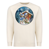Sandshell Winter Farm Animals Premium Sweatshirt - FaDigitalArtStudio