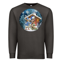 Smoke Winter Farm Animals Premium Sweatshirt - FaDigitalArtStudio