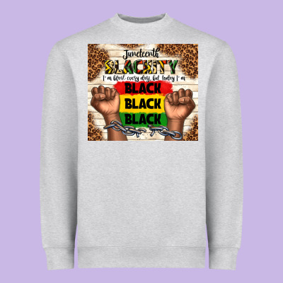 Juneteenth Blackity Black Black Black Heavyweight Sweatshirt Designed By Tumblerdesignbyshophia