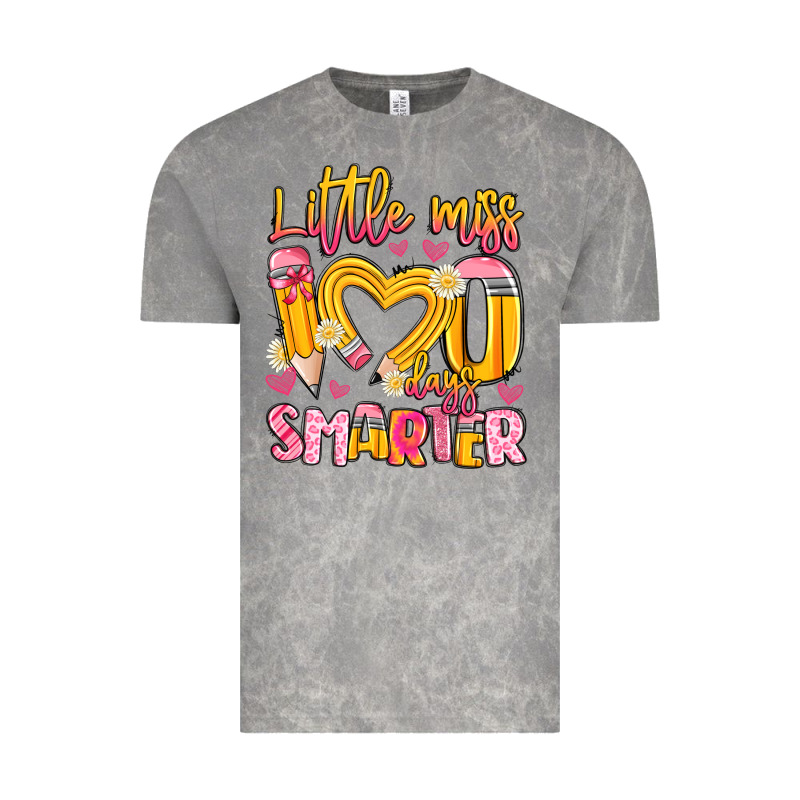 Little Miss 100 Days Smarter Vintage Tee by Artiststas | Teevron