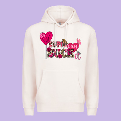 Cupid Can Suck It Valentine's Day Premium Hoodie Designed By Fadigitalartstudio
