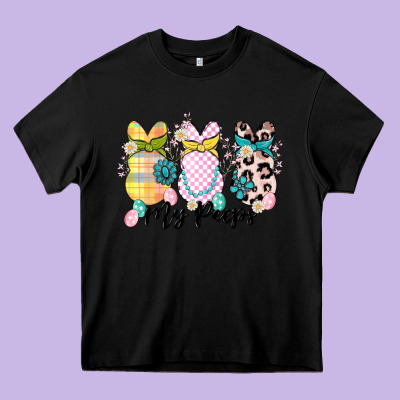 My Peeps Heavy Core Tee Designed By Maliassmallbusiness