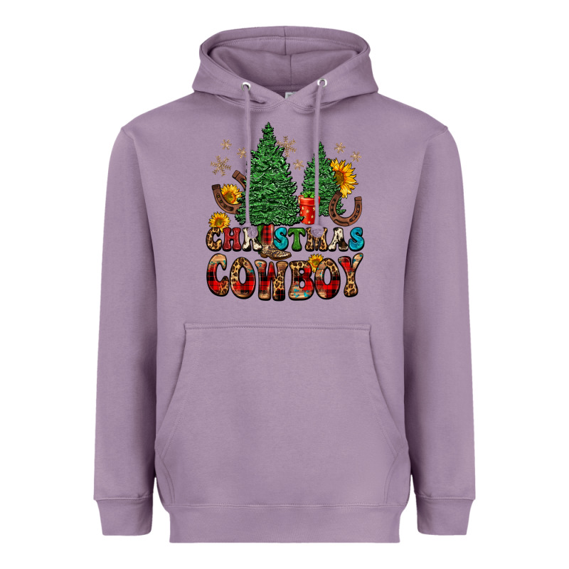 Christmas Cowboy Heavyweight Hoodie by FaDigitalArtStudio | Teevron