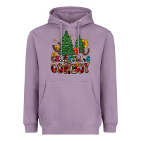 Lavender christmas cowboy Heavyweight Hoodie - FaDigitalArtStudio