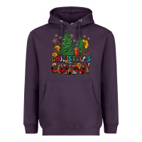 Plum christmas cowboy Heavyweight Hoodie - FaDigitalArtStudio