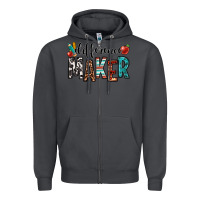 Smoke difference maker teacher Zipper Hoodie - OliviaCreatesArt