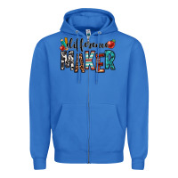 True Royal difference maker teacher Zipper Hoodie - OliviaCreatesArt
