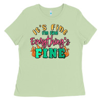 Matcha its fine im dine everythings fine Ladies Tee - MaliasSmallBusiness