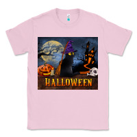 Bubblegum Pink Black Cat Halloween Classic Tee - LillyAllenDesigns