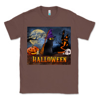 Chestnut Black Cat Halloween Classic Tee - LillyAllenDesigns