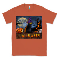 Copper Black Cat Halloween Classic Tee - LillyAllenDesigns